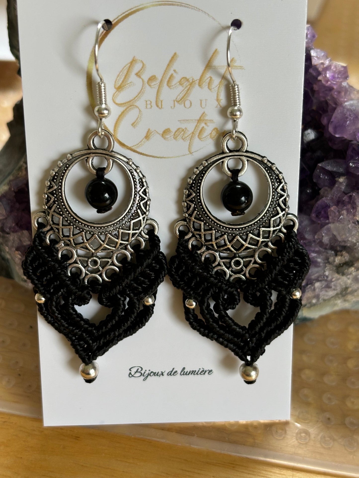 BO-033 - "Cœur" - Agate noire