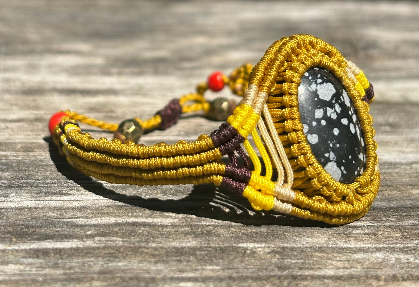 BR001 - Multicolor - Obsidienne flocon de neige