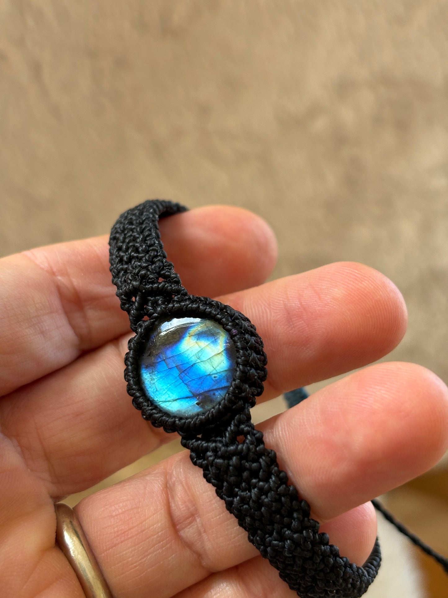 BR003 - Labradorite unisex - Noir