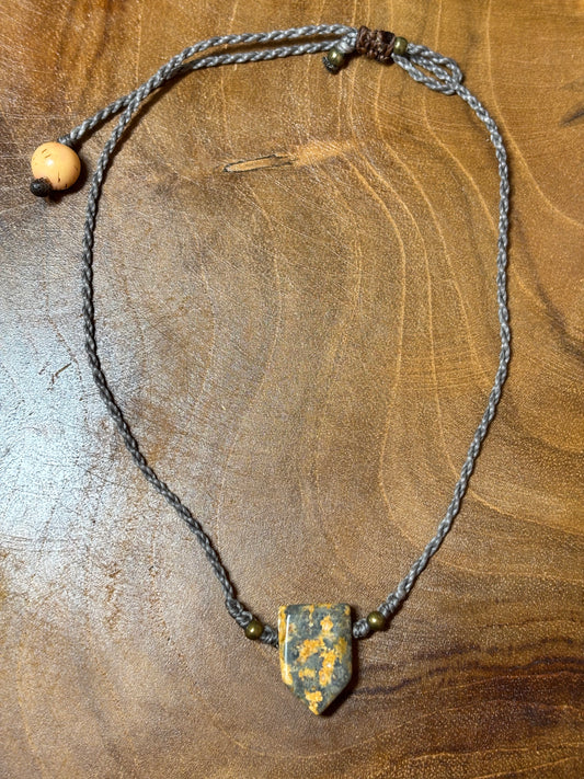 CO-040 - Choker minimaliste - Pierre de jaspe - b